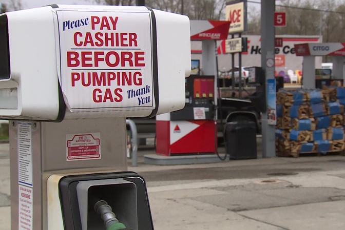 A pump at a Citgo station owned by Freedom Oil LLC.