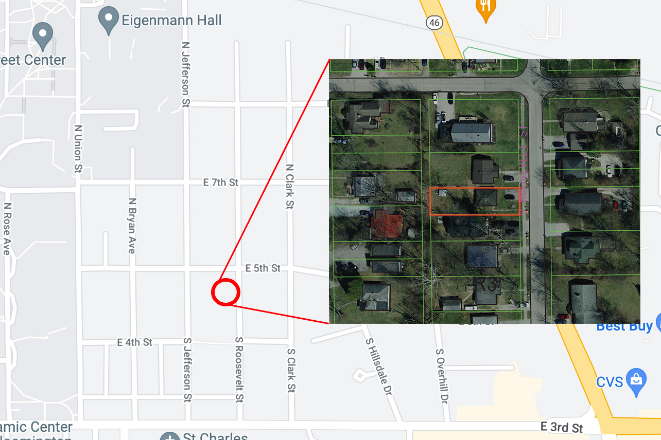 Green Acres duplex map