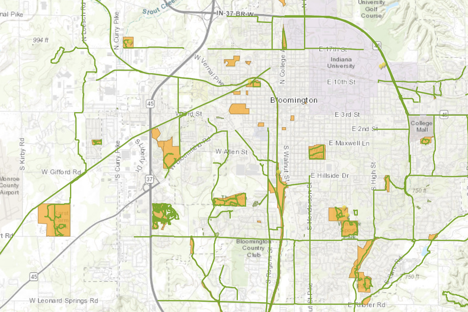 Indiana Green City Mapper