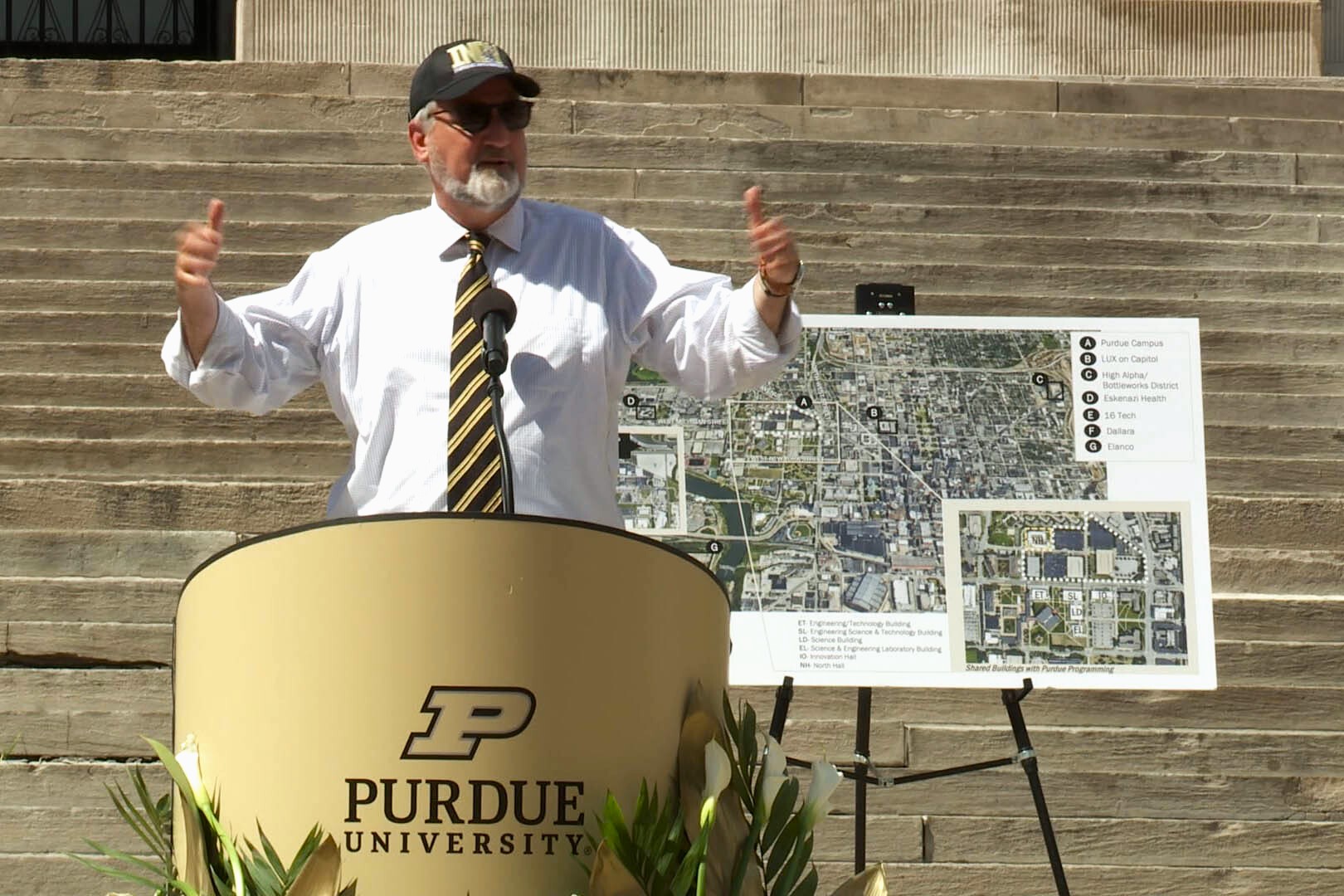 Governor Holcomb at Purdue celebration
