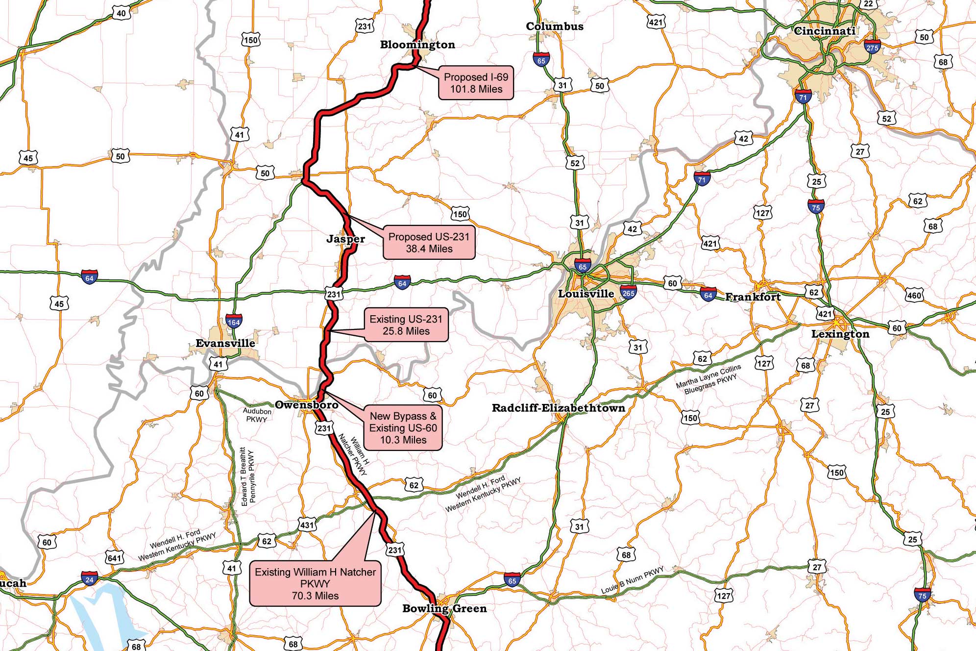 midstate corridor map