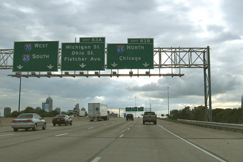 i65 sign in indianapolis