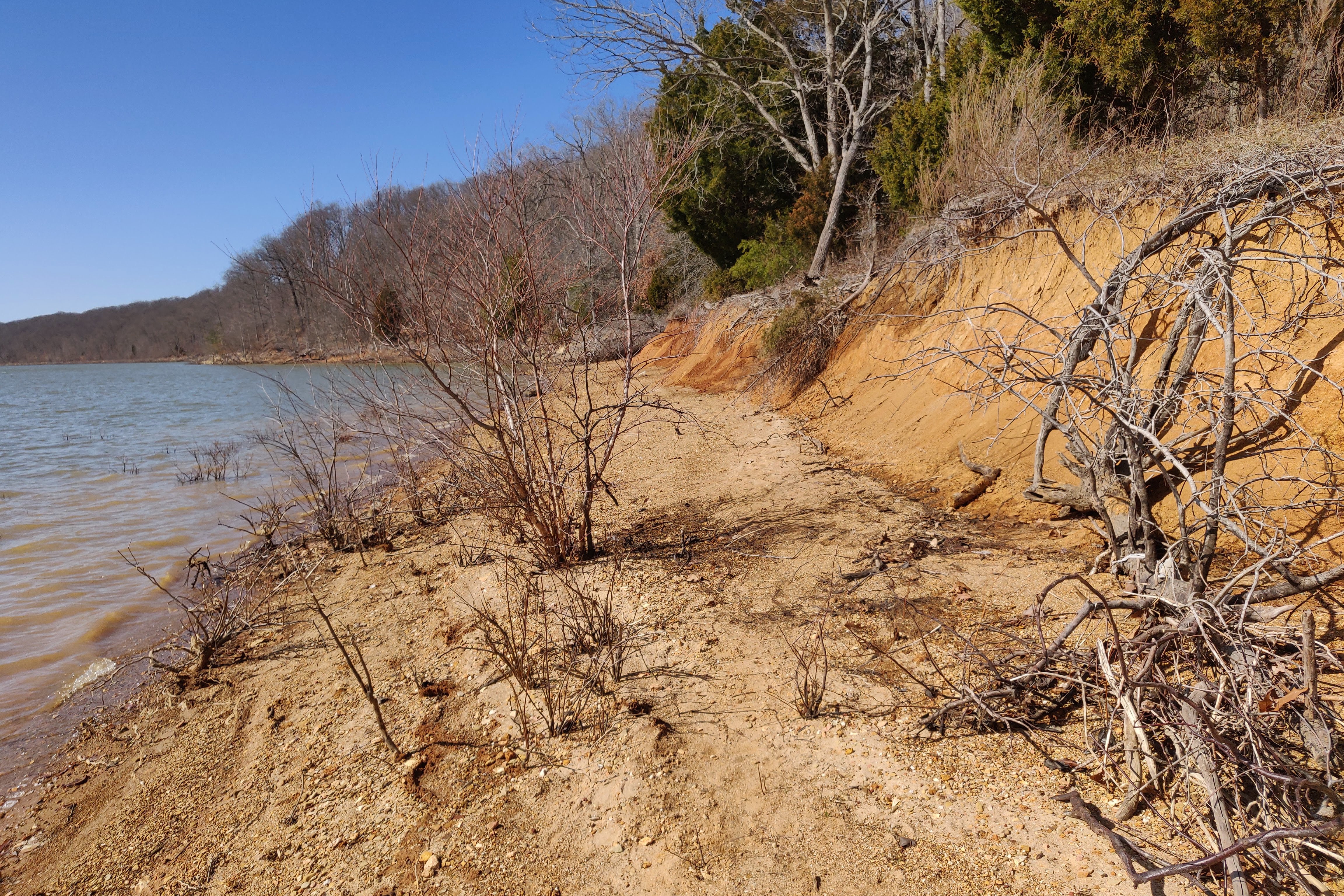 Lake Monroe shoreline erosion