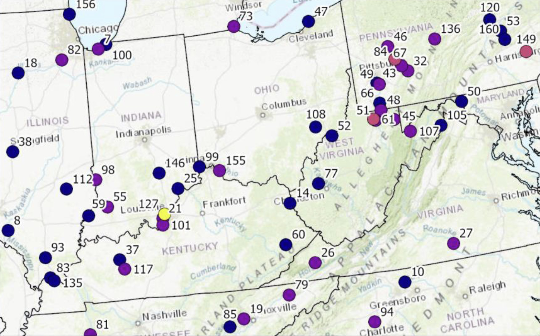 Indiana coal ash landfills