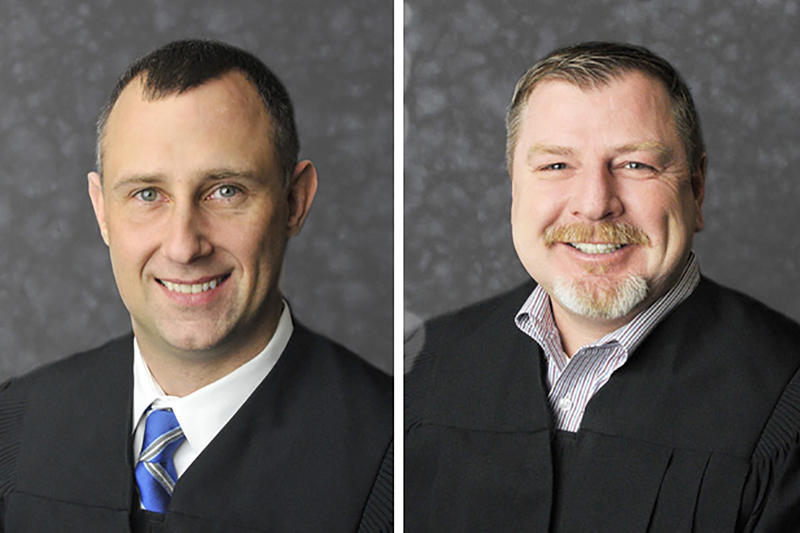 Judge Bradley Jacobs and Judge Andrew Adams.