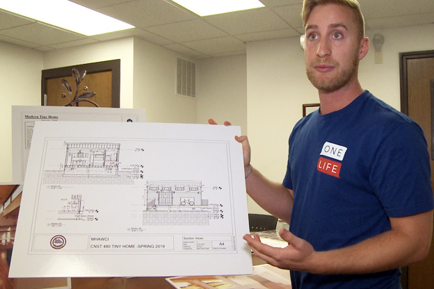 Jase Allsup shows renders of Terre Haute's Tiny Homes