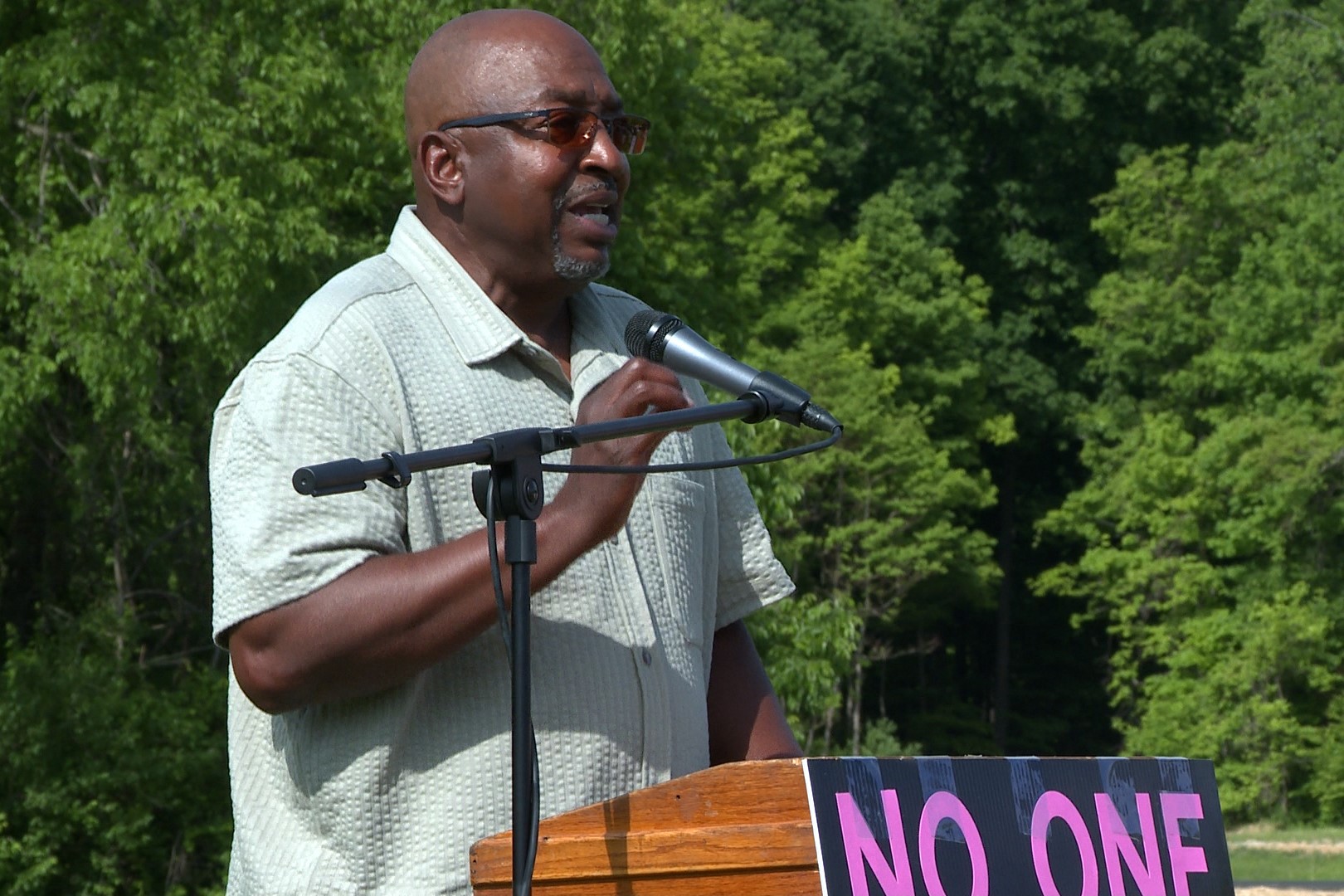 Jim Sims protest