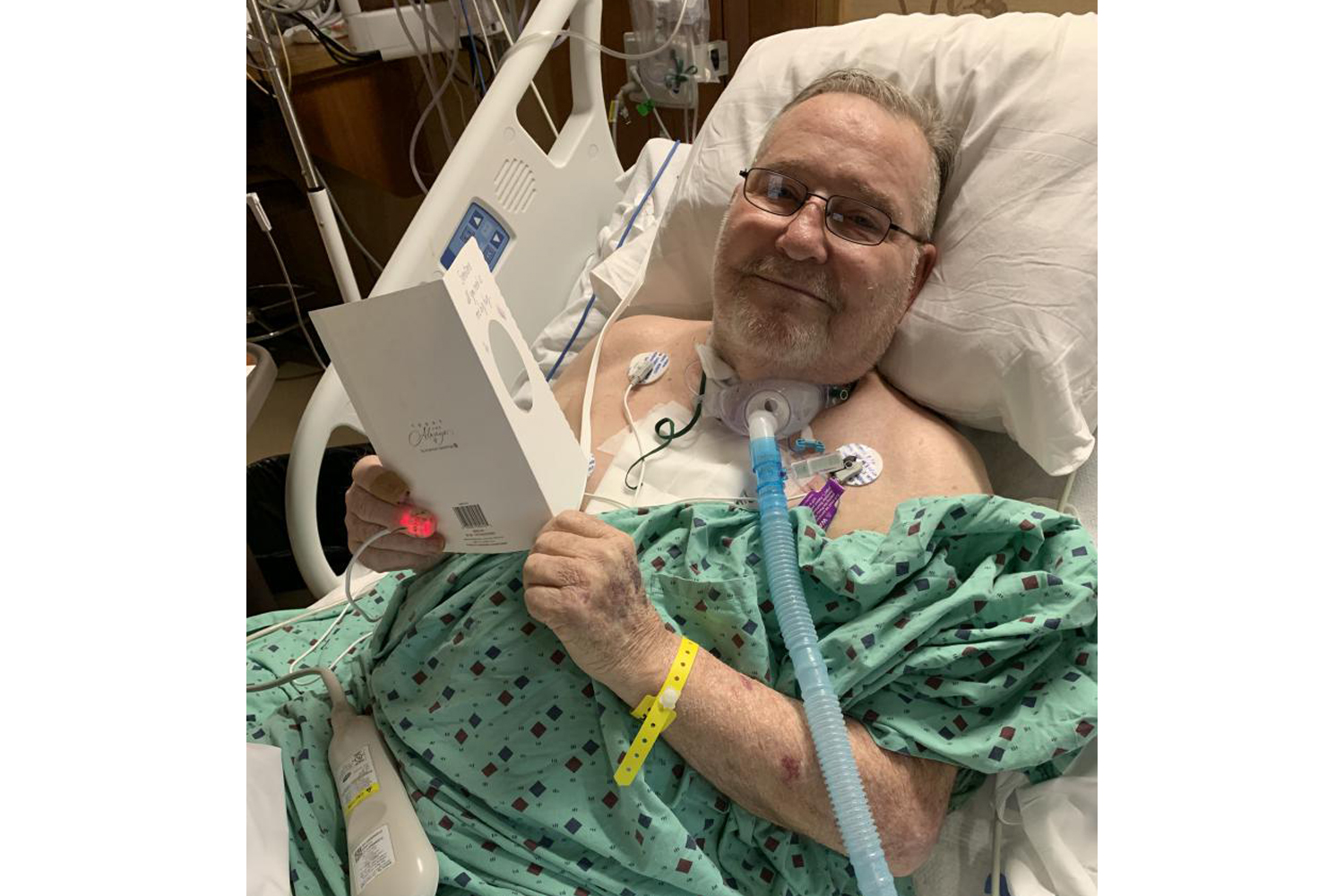 Joe Barton, pictured here in early March, was a resident at Greenwood Healthcare Center while he recuperated from open heart surgery. He died in early June of factors including complications from COVID-19.