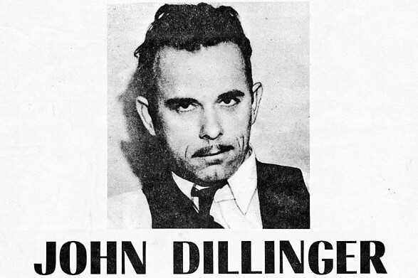 A wanted posted for famed gangster John Dillinger.