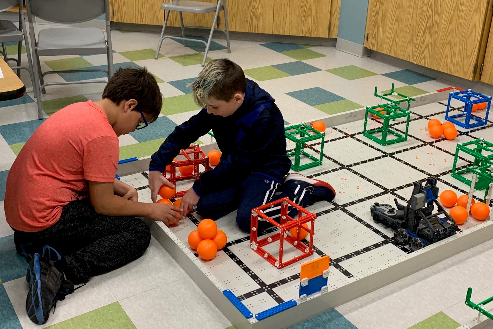 Students in the STEM to THEM program at Grandview Elementary School in Bloomington.