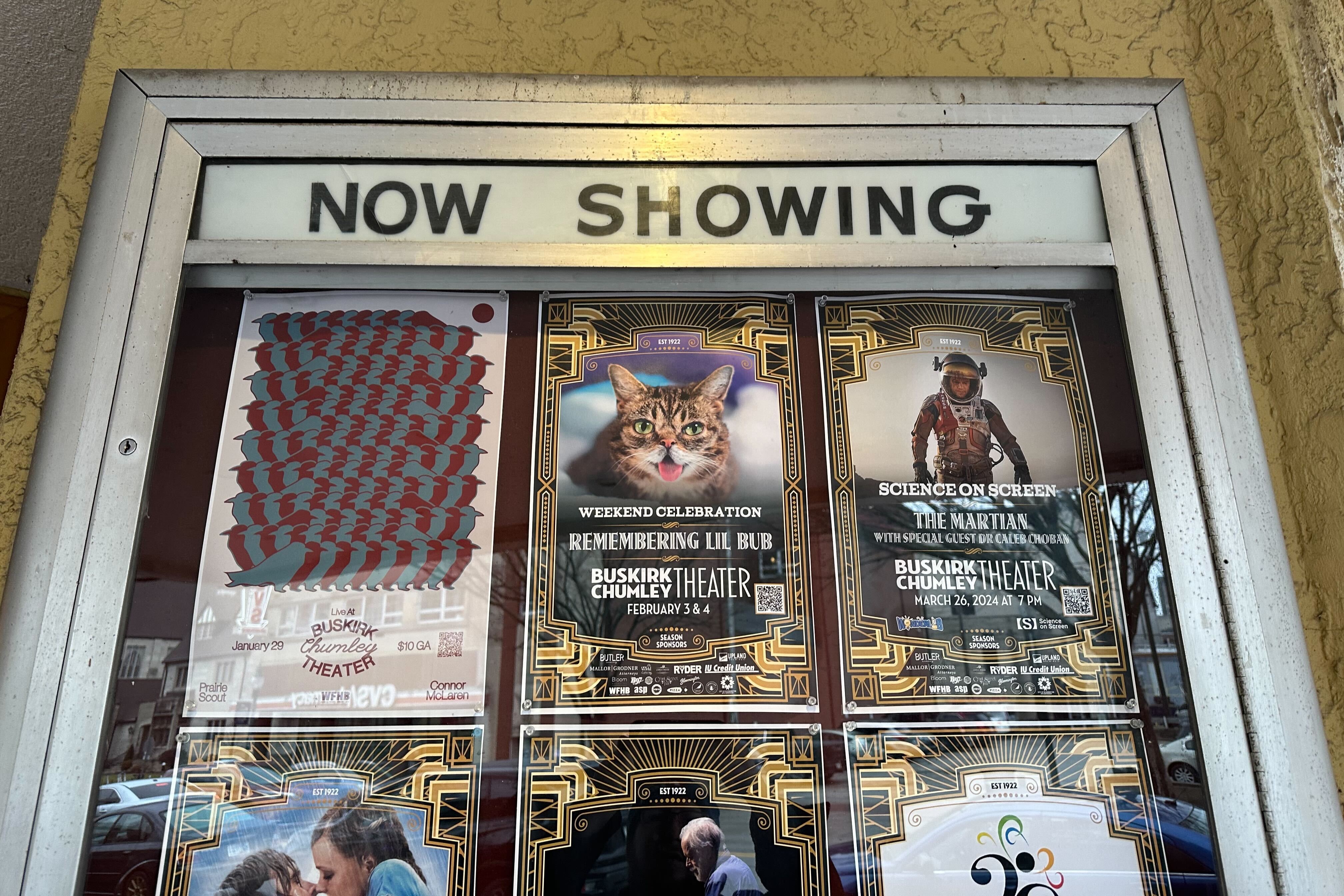 Poster of Lil Bub's event at the Buskirk-Chumley theater