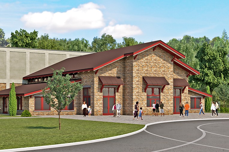Rendering of brown county music center