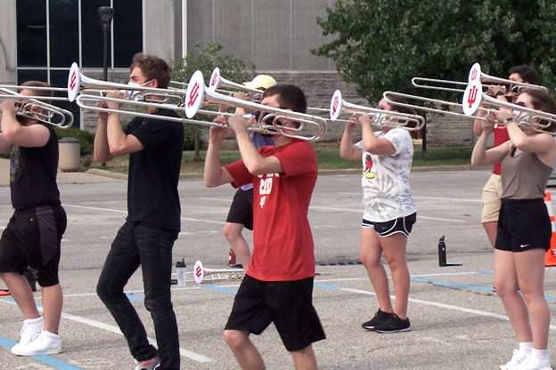 Marching Hundred trombones