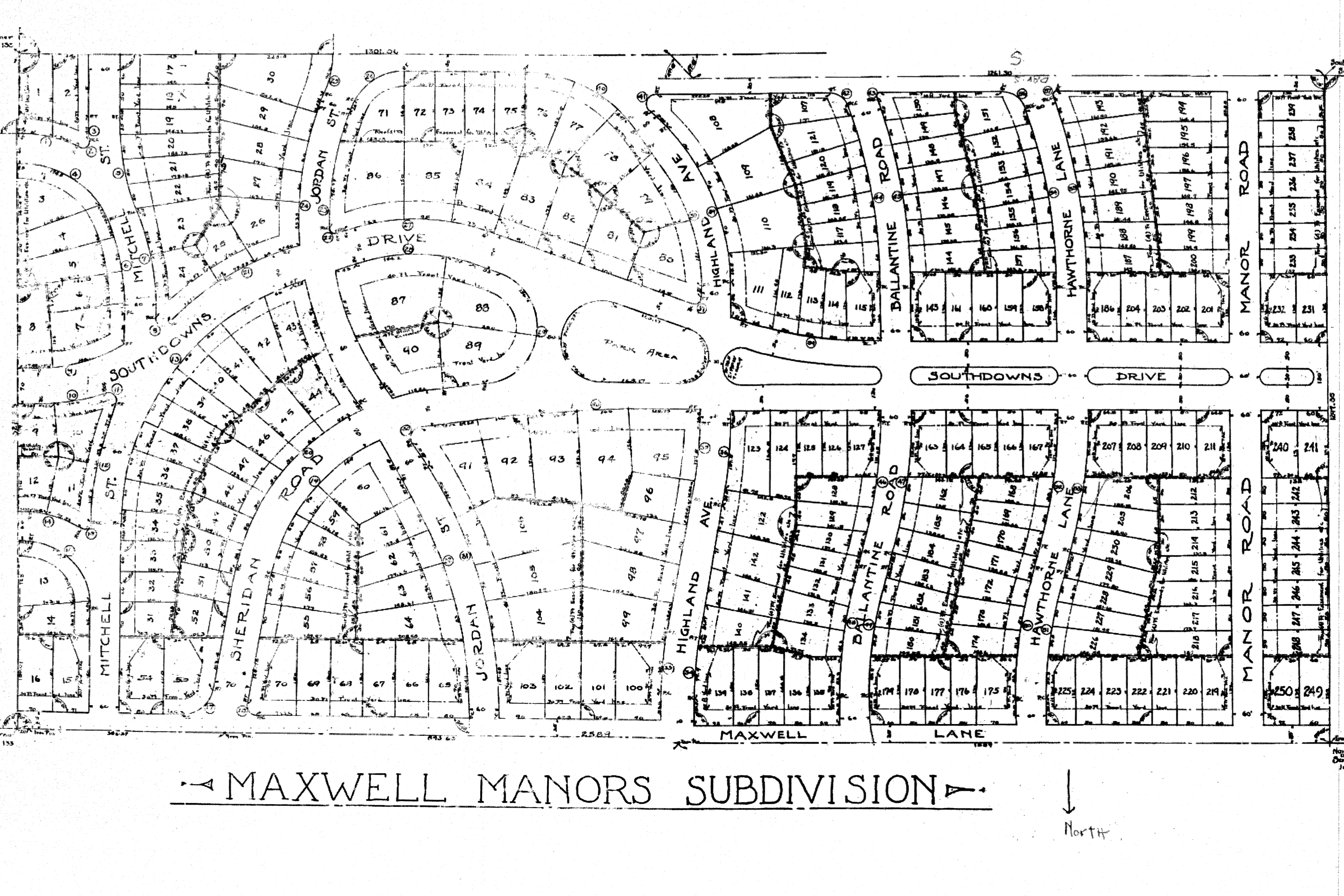 Maxwell Manors subdivision