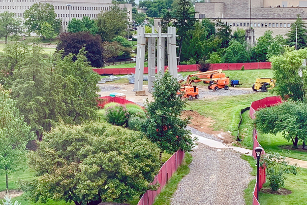 Metz Carillon tower construction