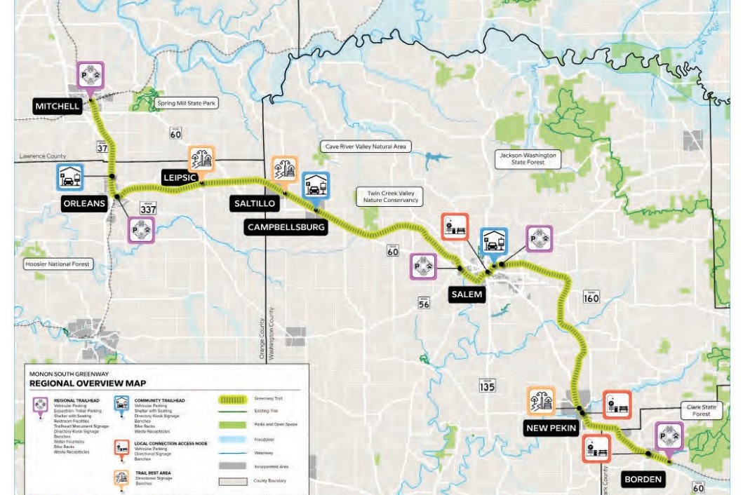 South Monon Trail Map