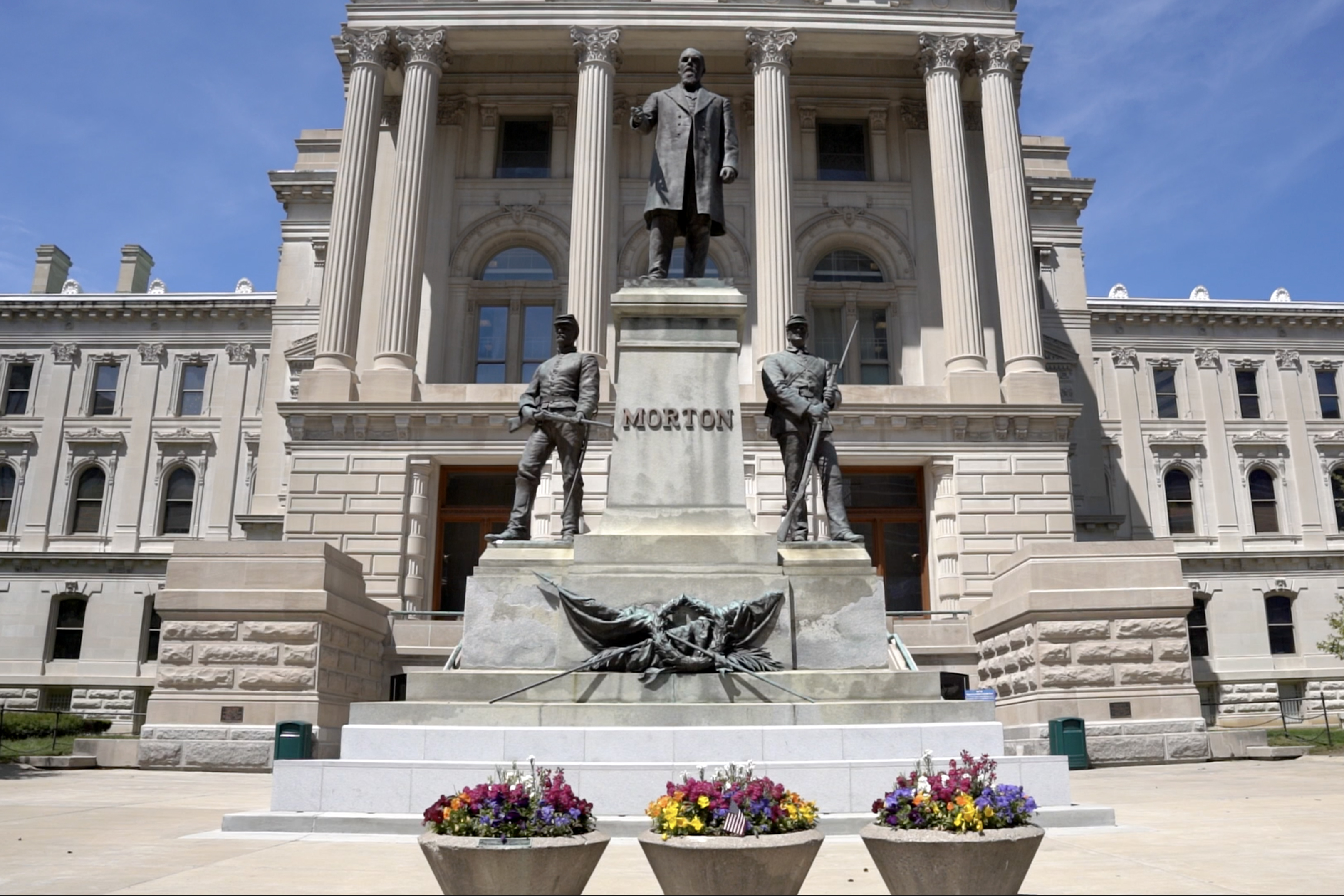 Statehouse Morton Statue