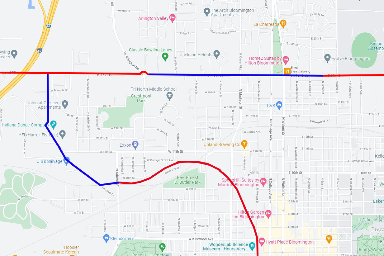 17th Street Path and B-Line Trail extension 
