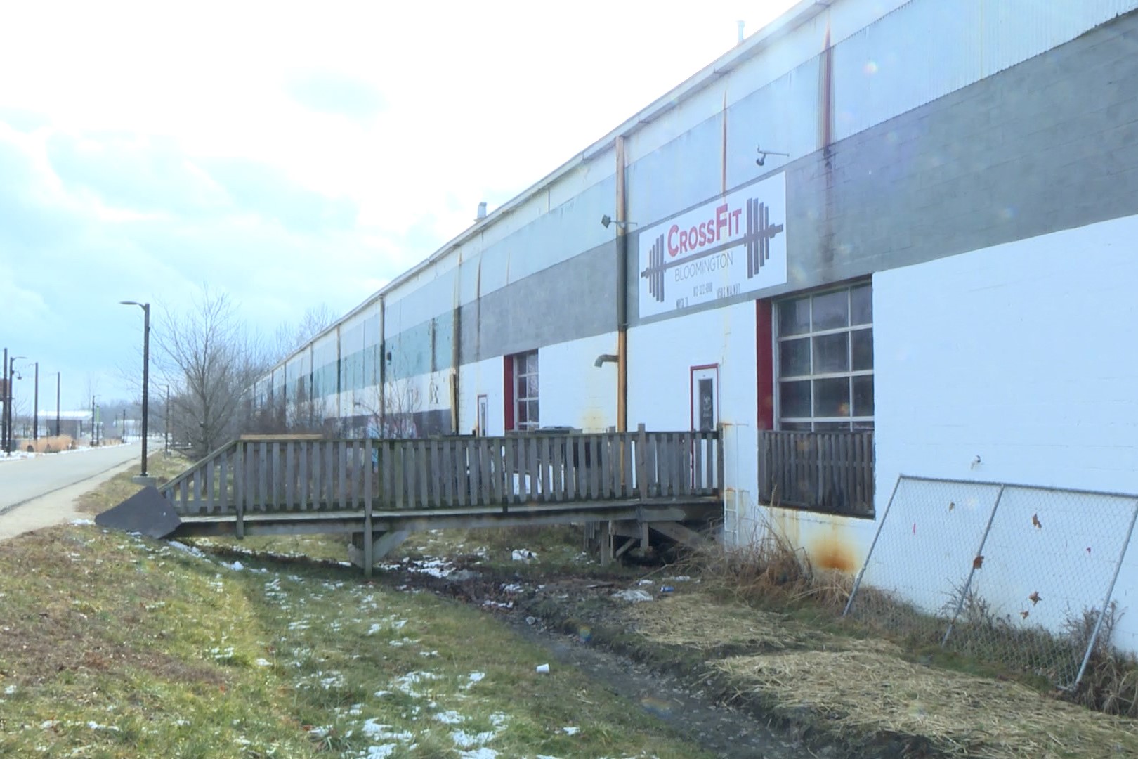 An outside shot of the new homeless shelter in Bloomington.