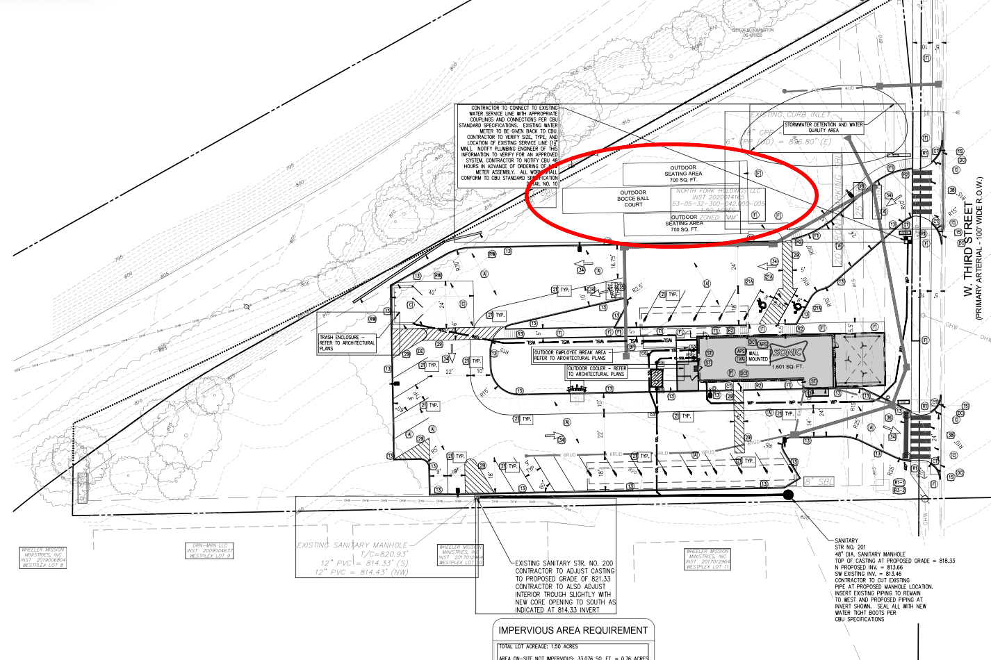 Sonic Drive-In site plan 