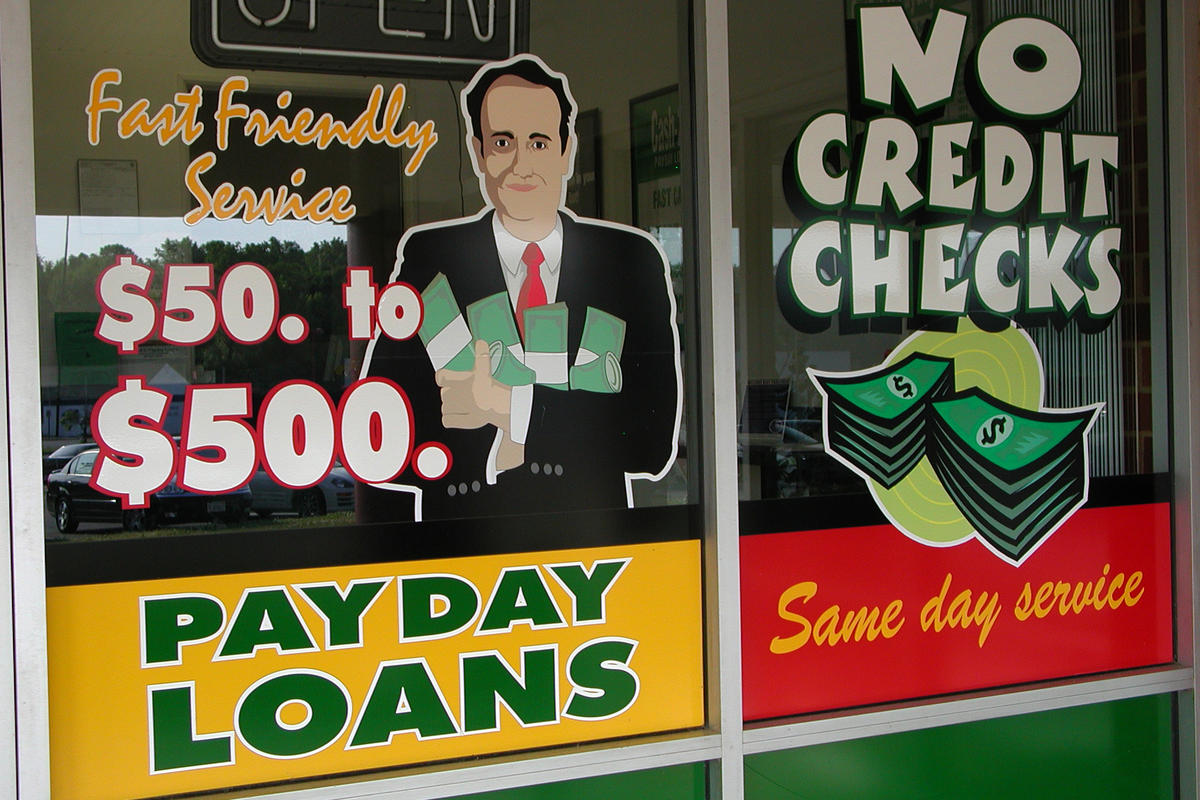 payday loan sign
