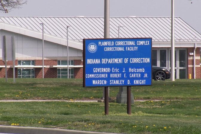 The sign outside the Plainfield Correctional Facility.