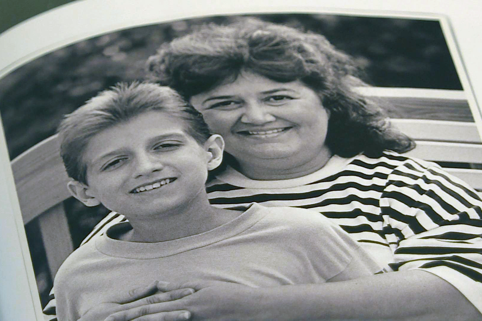 Ryan White with mom