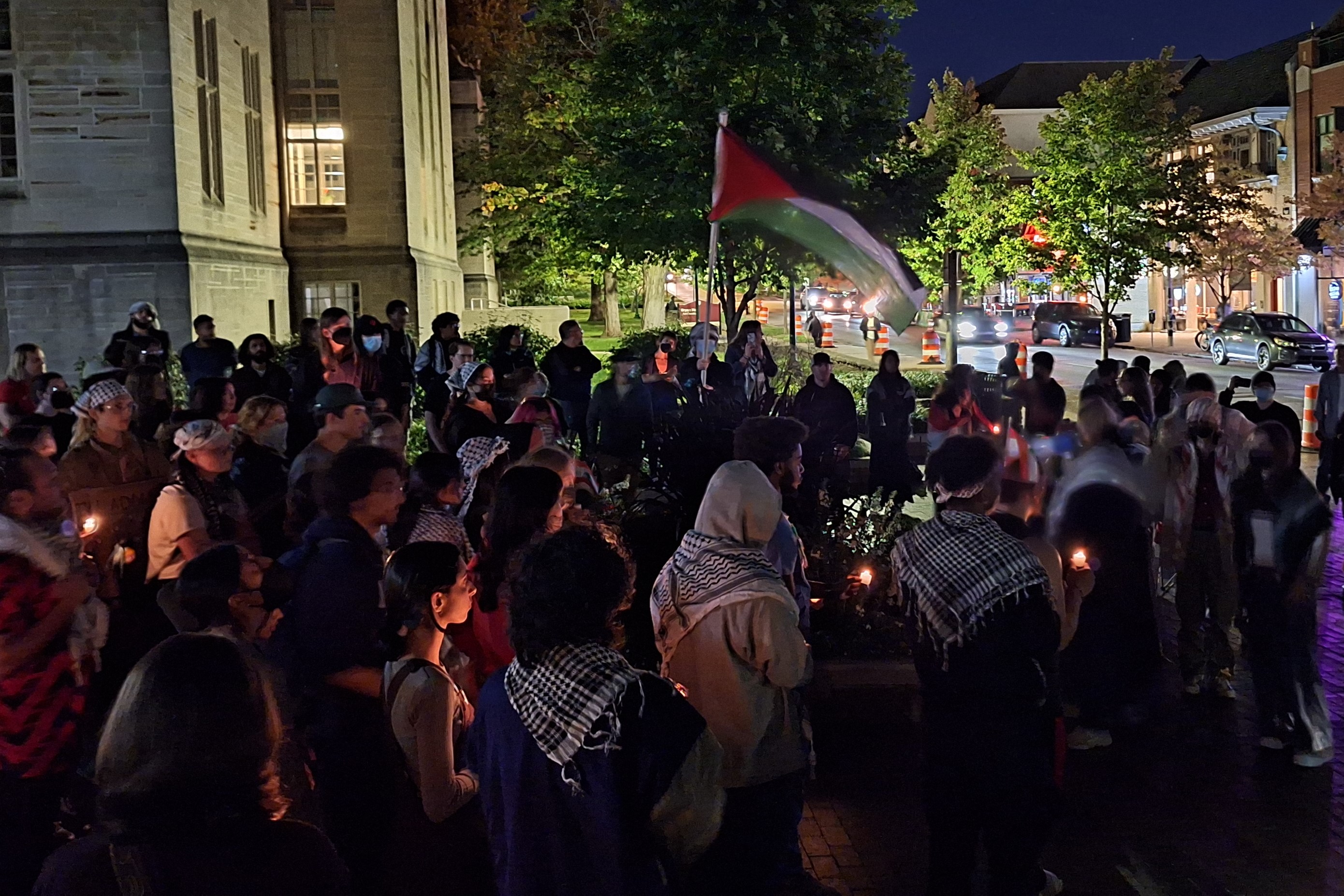 sample gates palestine vigil protest