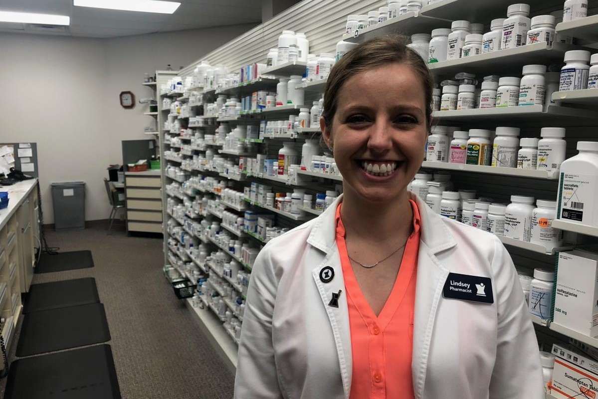 Sheridan, Ind. pharmacist Lindsey Angelotti.