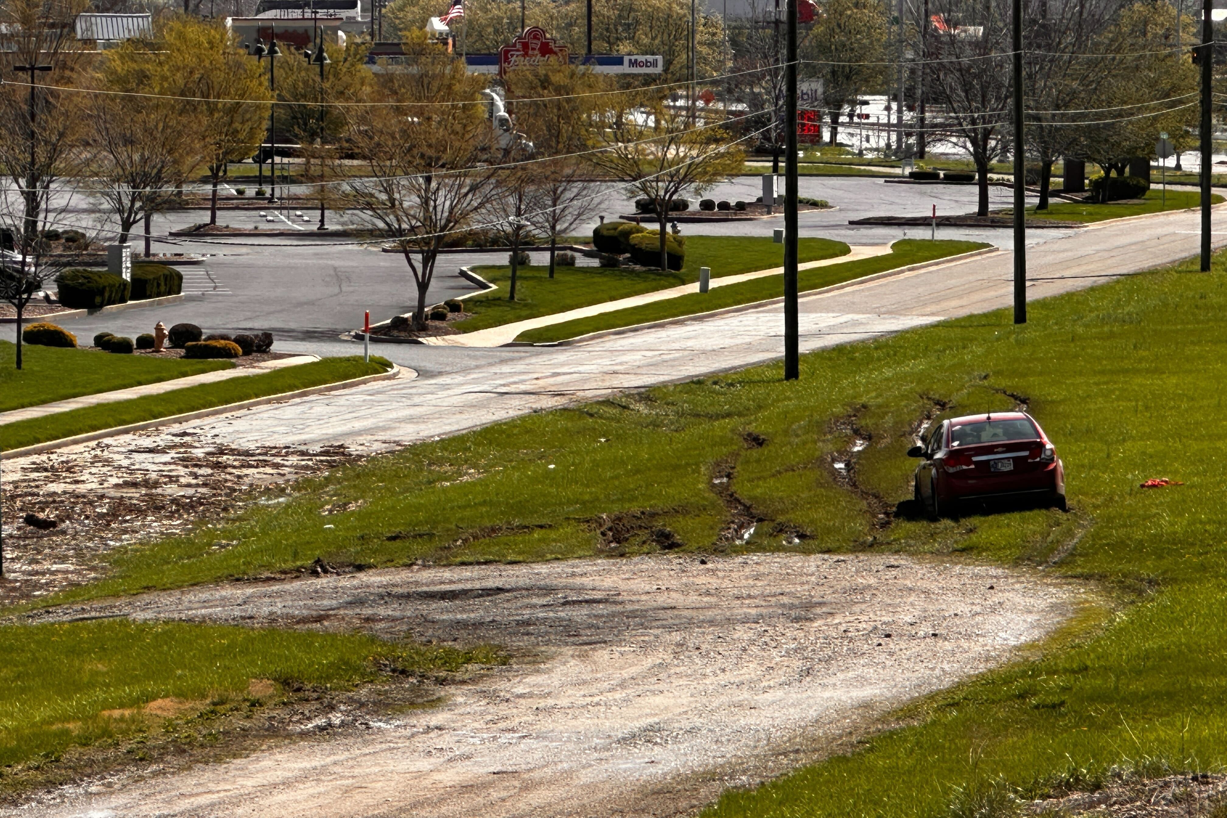 Columbus Indiana flood damage April 7, 2025