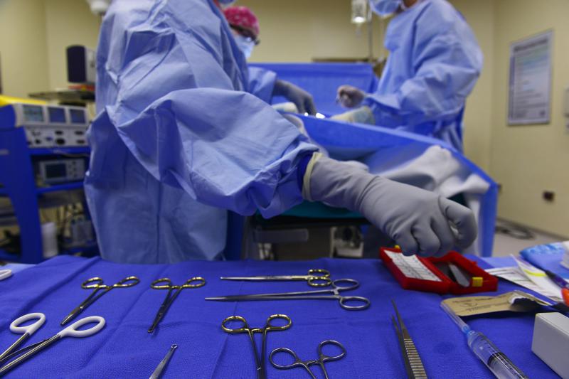 A stock photo of doctors in surgery.