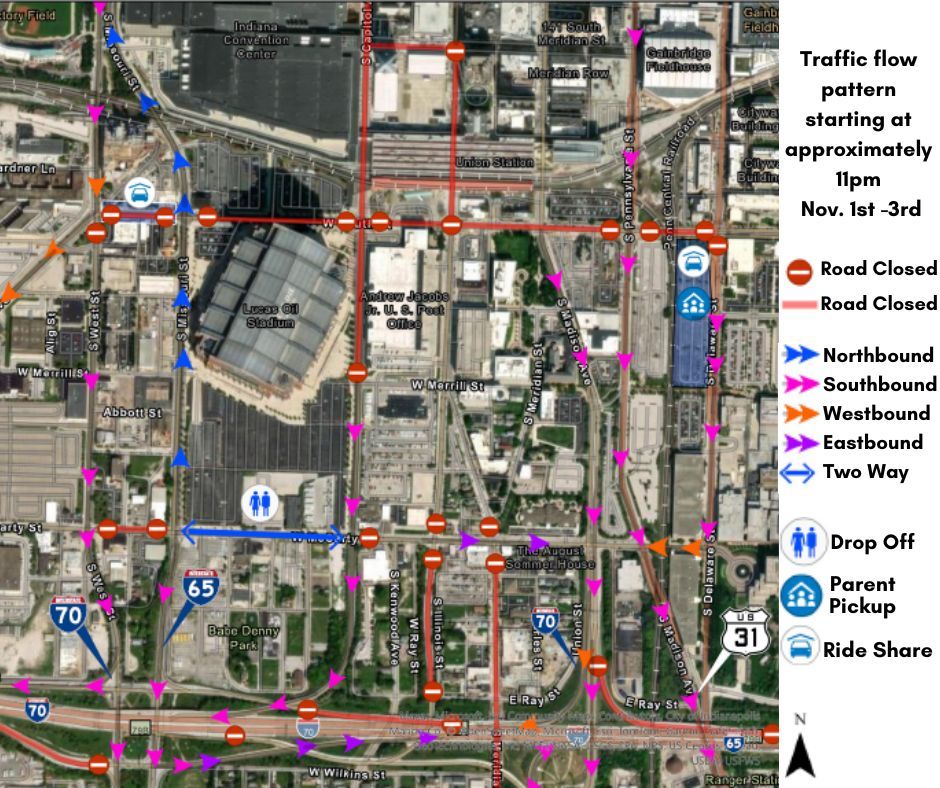 IMPD street closure map