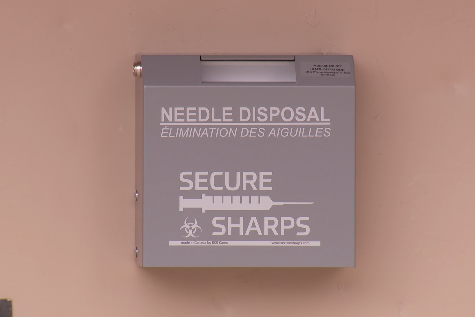 Needle Disposal Box At Butler Park