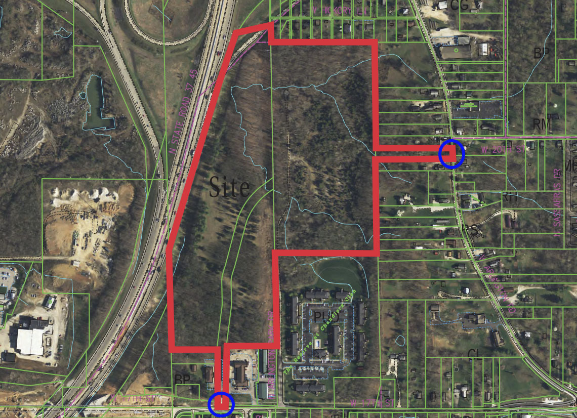 Trinitas development proposed sign locations