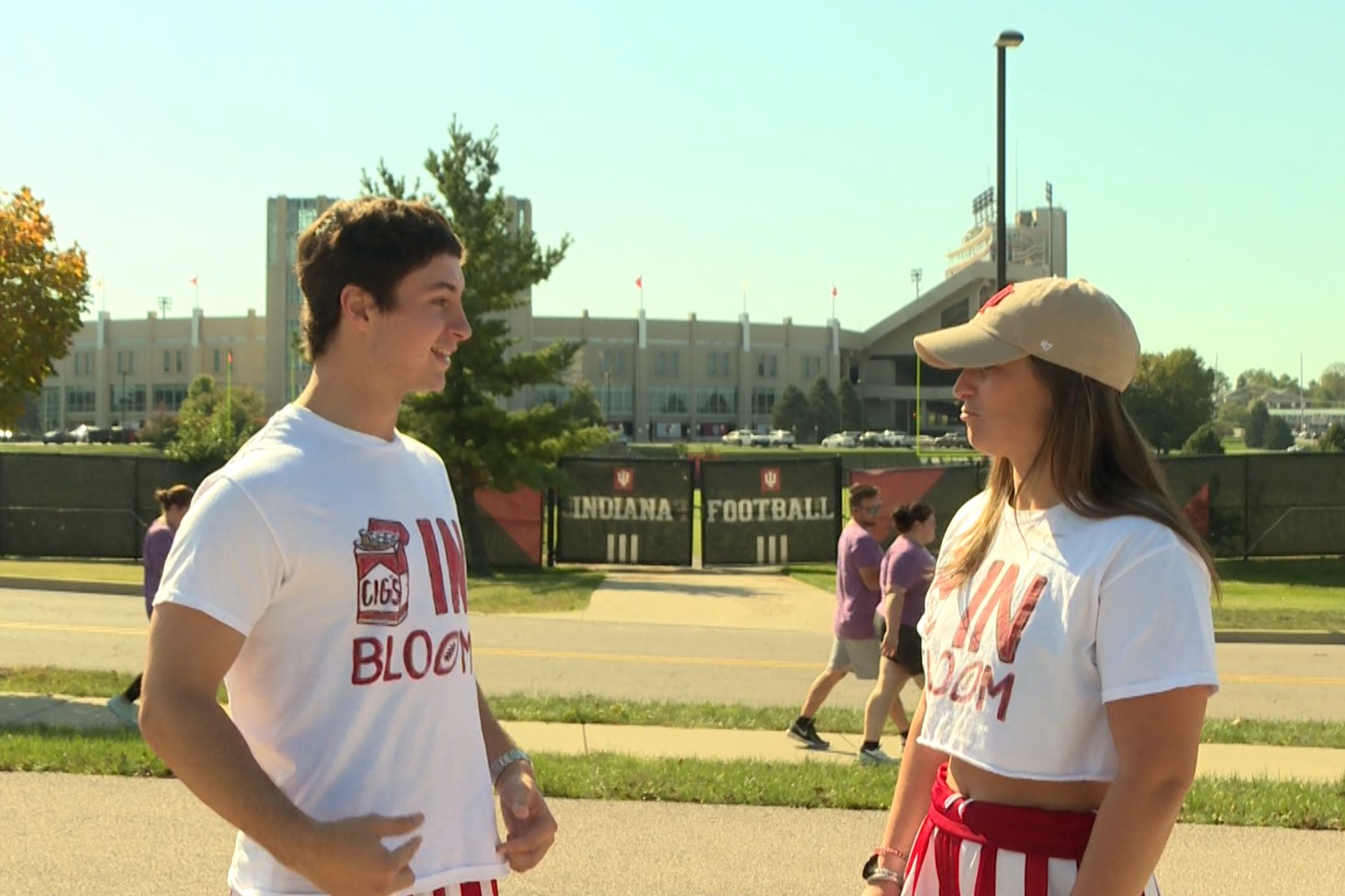 Senior Elle Unfried made herself and her boyfriend, recent graduate Tyler Cleary, matching "Cigs in B-Town" shirts.