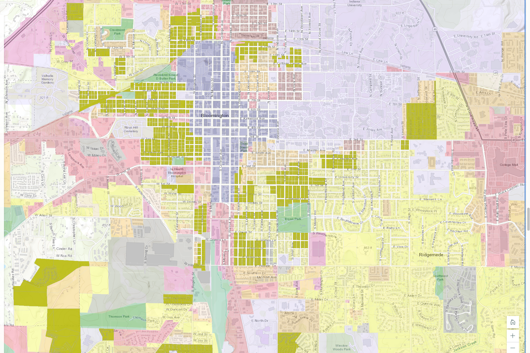 Bloomington Indiana Zoning Map What Is The Plex Amendment? Bloomington's Changing Udo, Explained | News -  Indiana Public Media