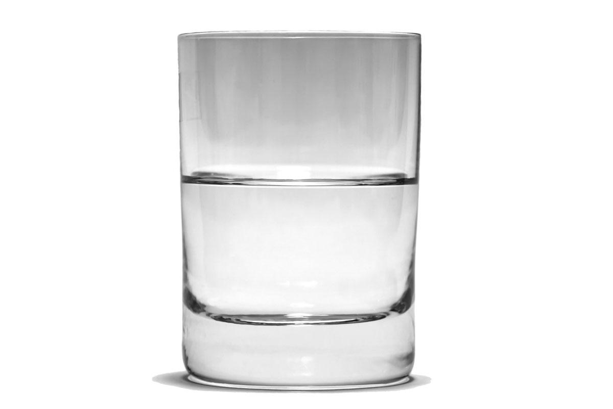 Glass of water.