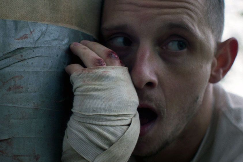 Actor Jamie Bell in a scene from the film Donnybrook (Photo courtesy of the Toronto Film Festival)