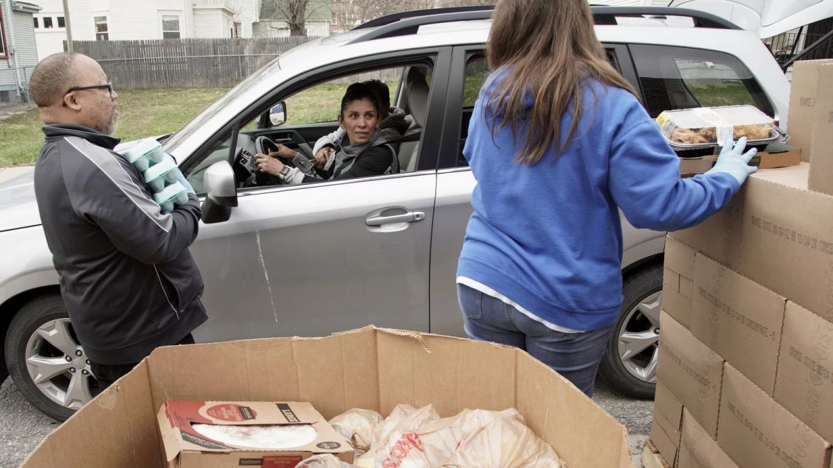 Curbside pickup offered by food banks  