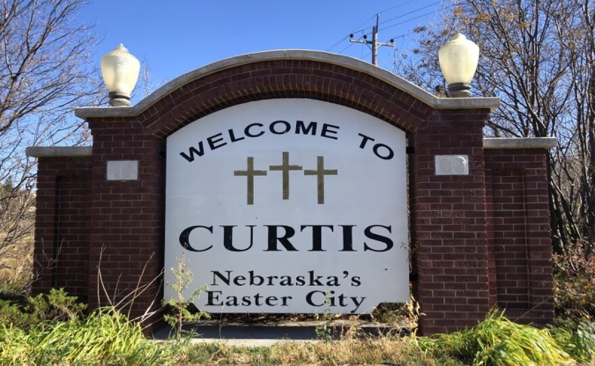 Welcome sign for Nebraska City