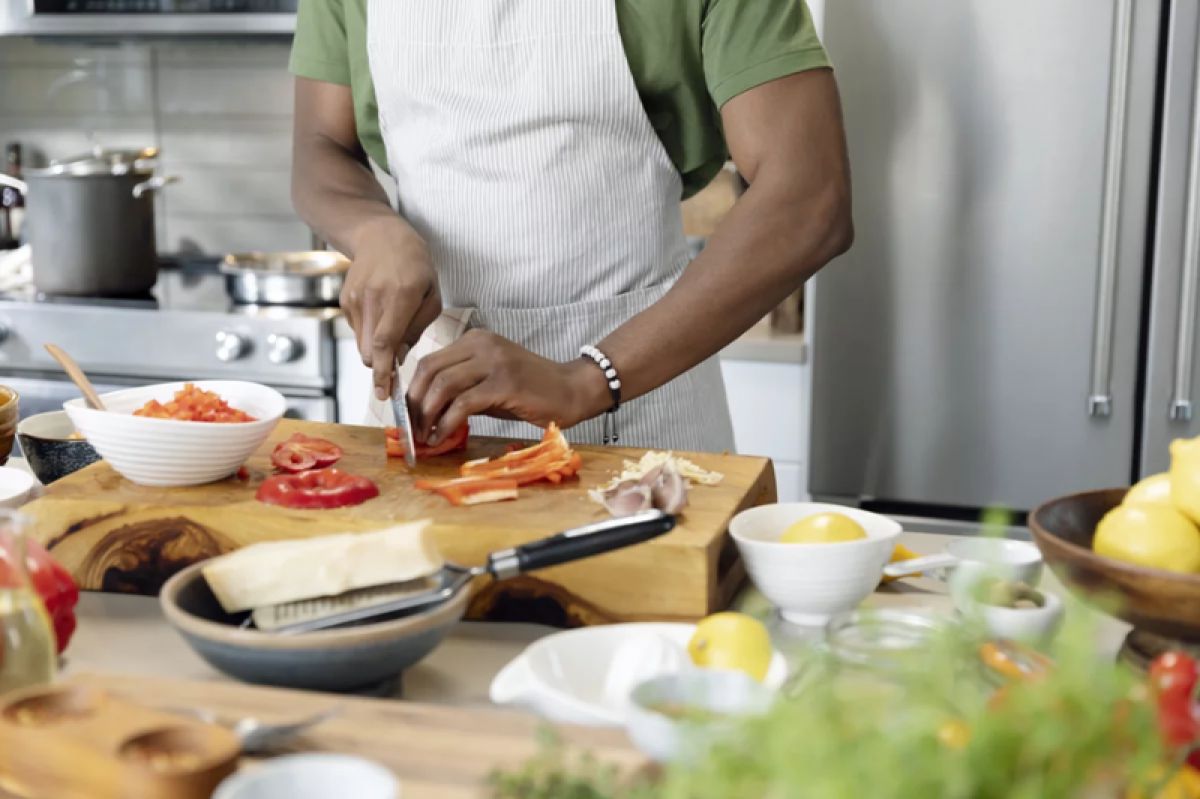 Food being prepared
