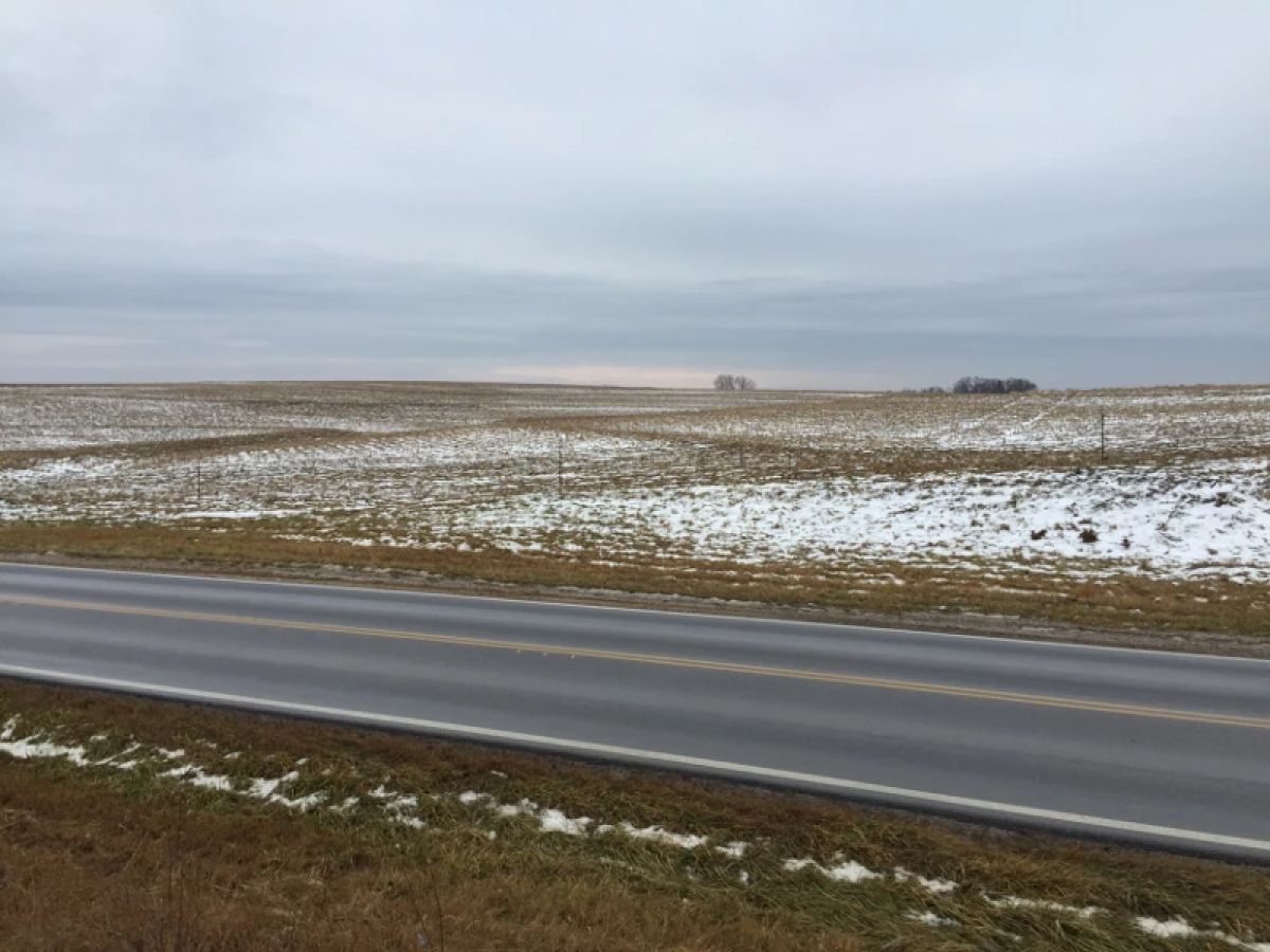 A snow covered field