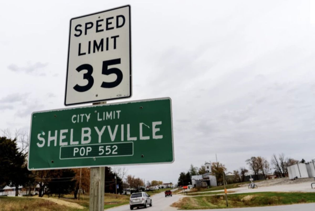 City limit for Shelbyville, Missouri