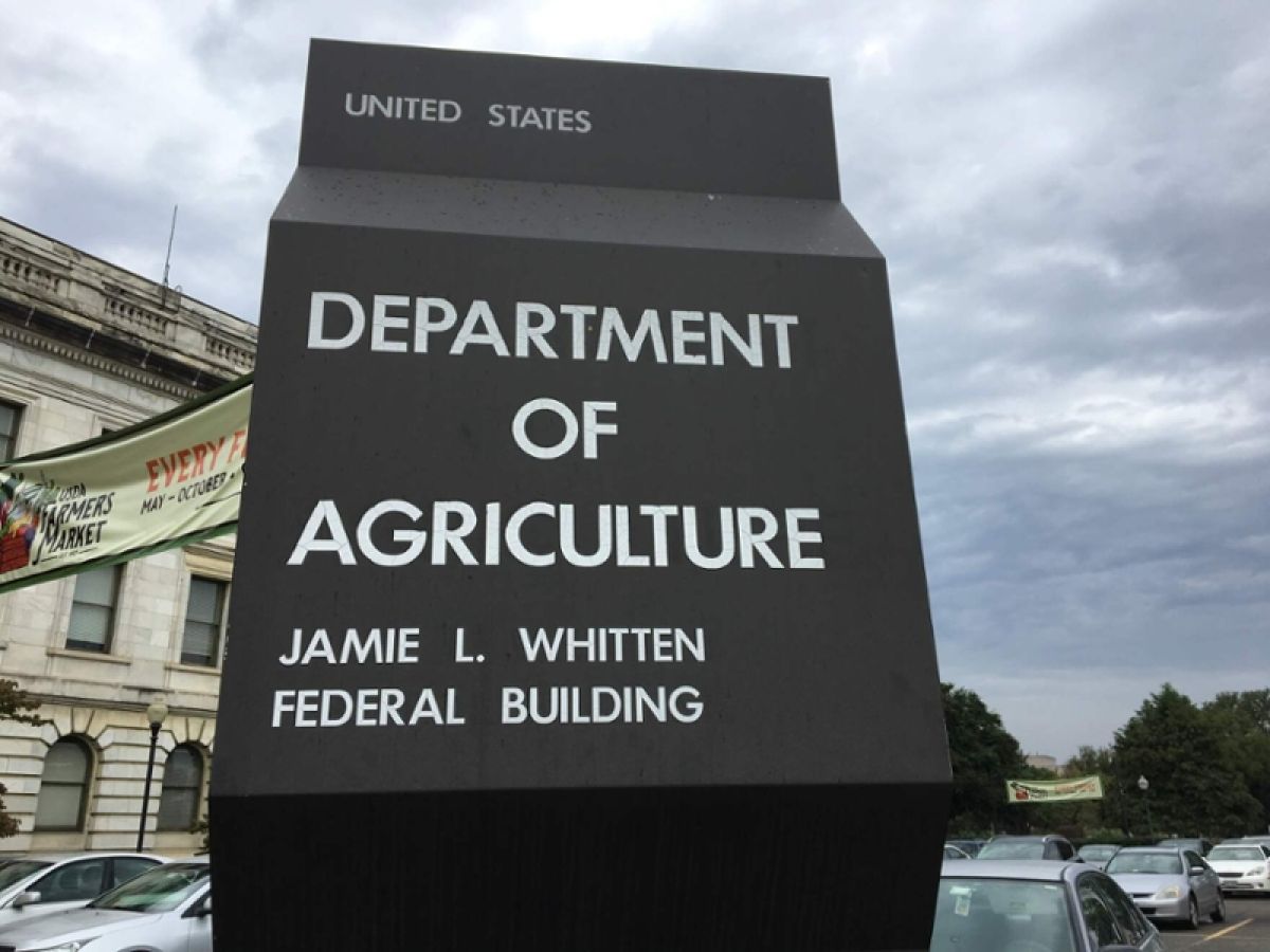 United States Department of Agriculture sign