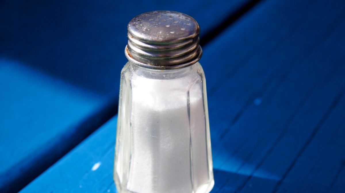 A salt shaker 