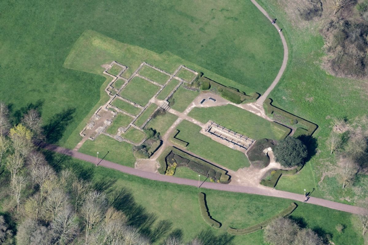 Bancroft Roman Villa aerial image 