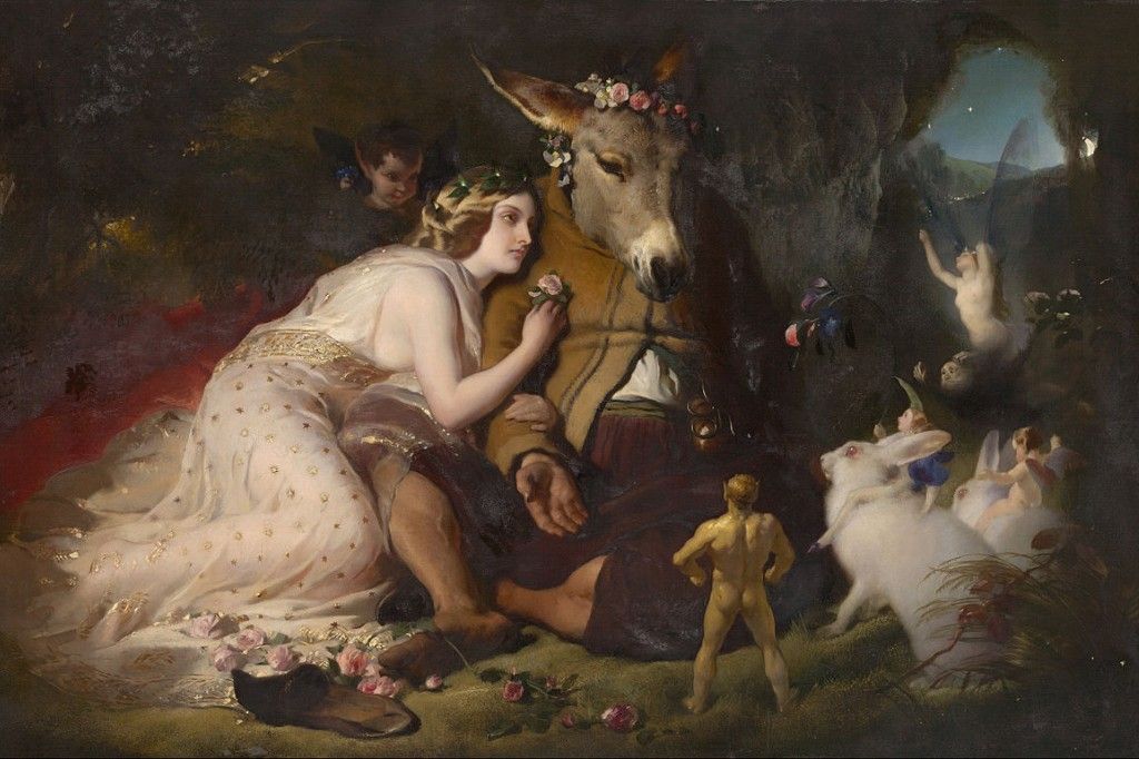 Painting of a scene from A Midsommer Night's Dream by Edwin Henry Landseer.