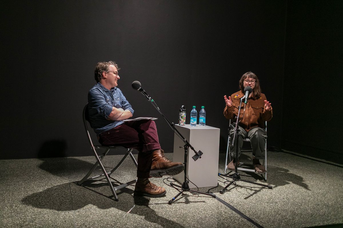 Alex Chambers and Amy Oelsner in conversation