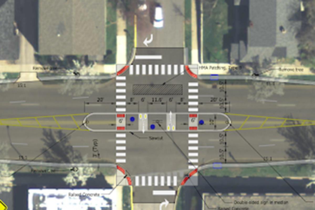 Image of 3rd St at Grant construction plan