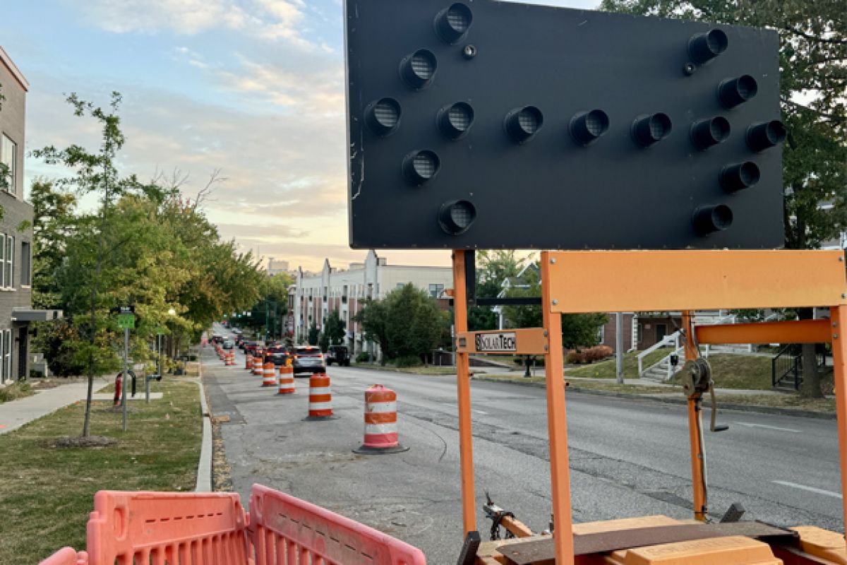 One to two lanes of traffic may be closed throughout the day as workers replace curbs to be ADA compliant.